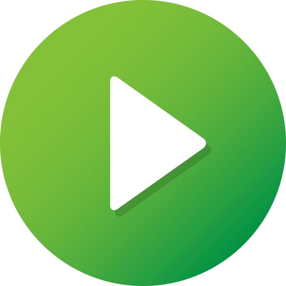 Green Play Button vector