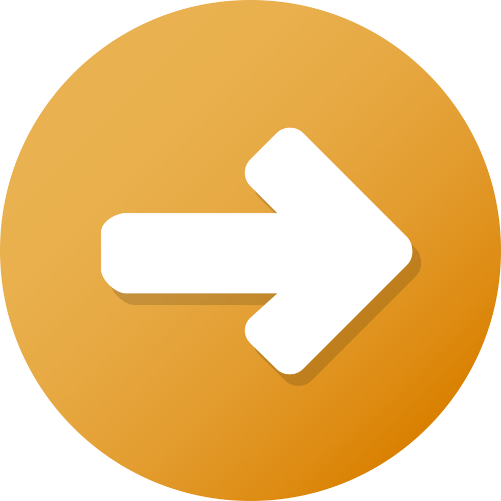 Orange Arrow Button vector