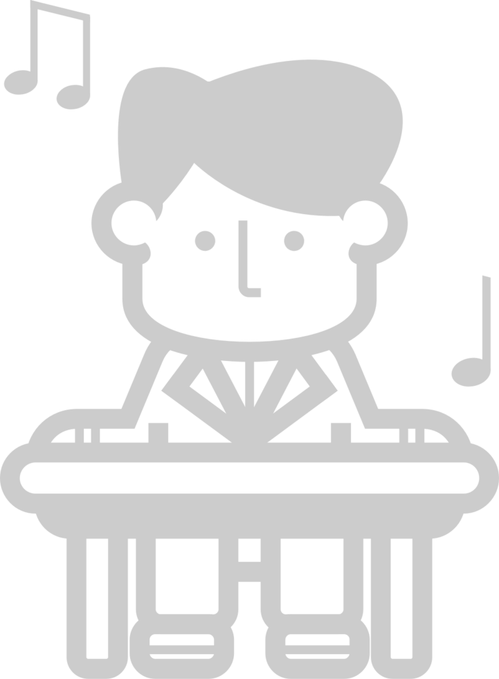 Keyboard Player vector