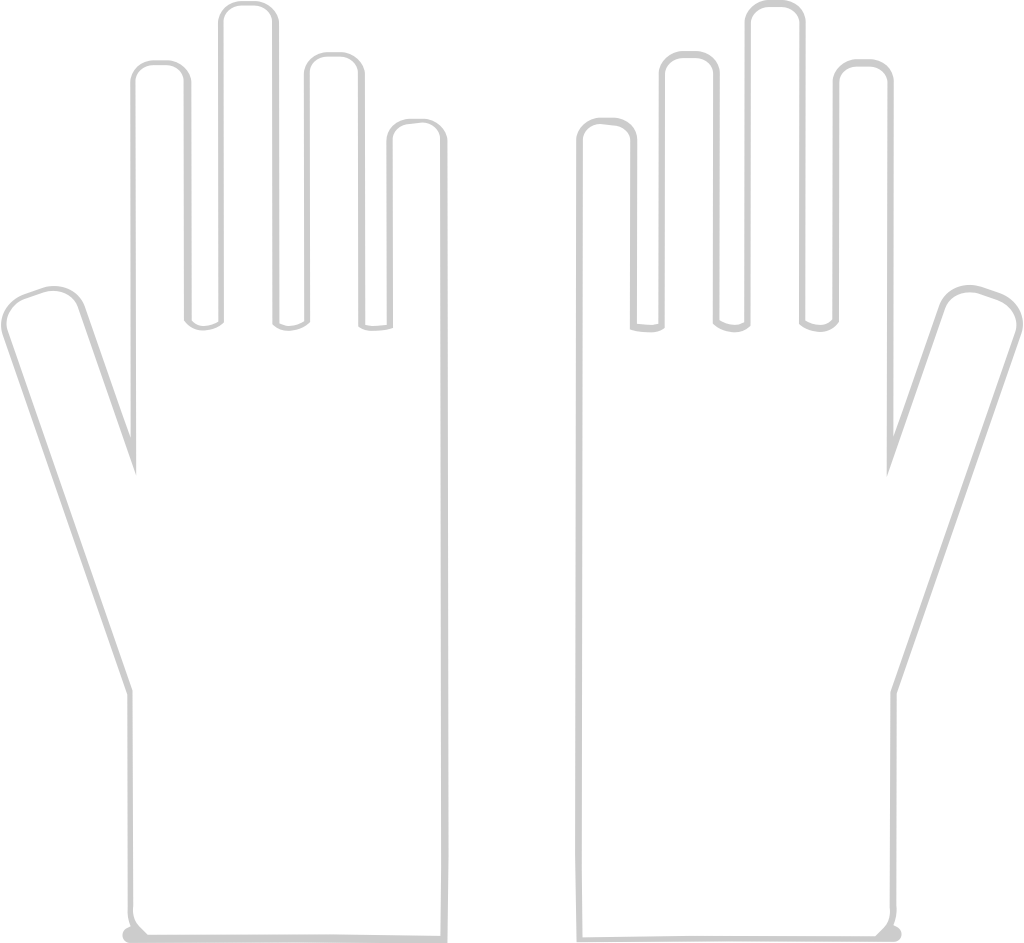 guantes vector