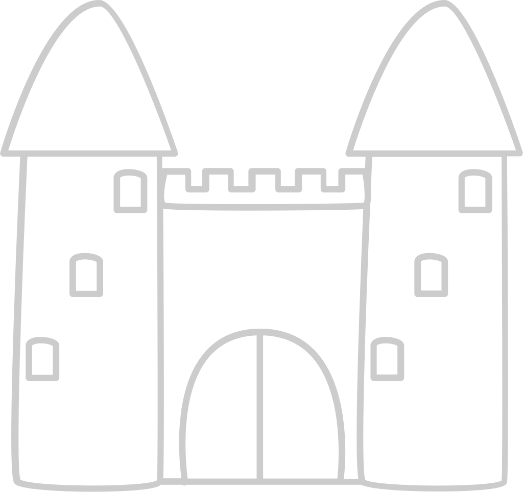 Castle outline vector