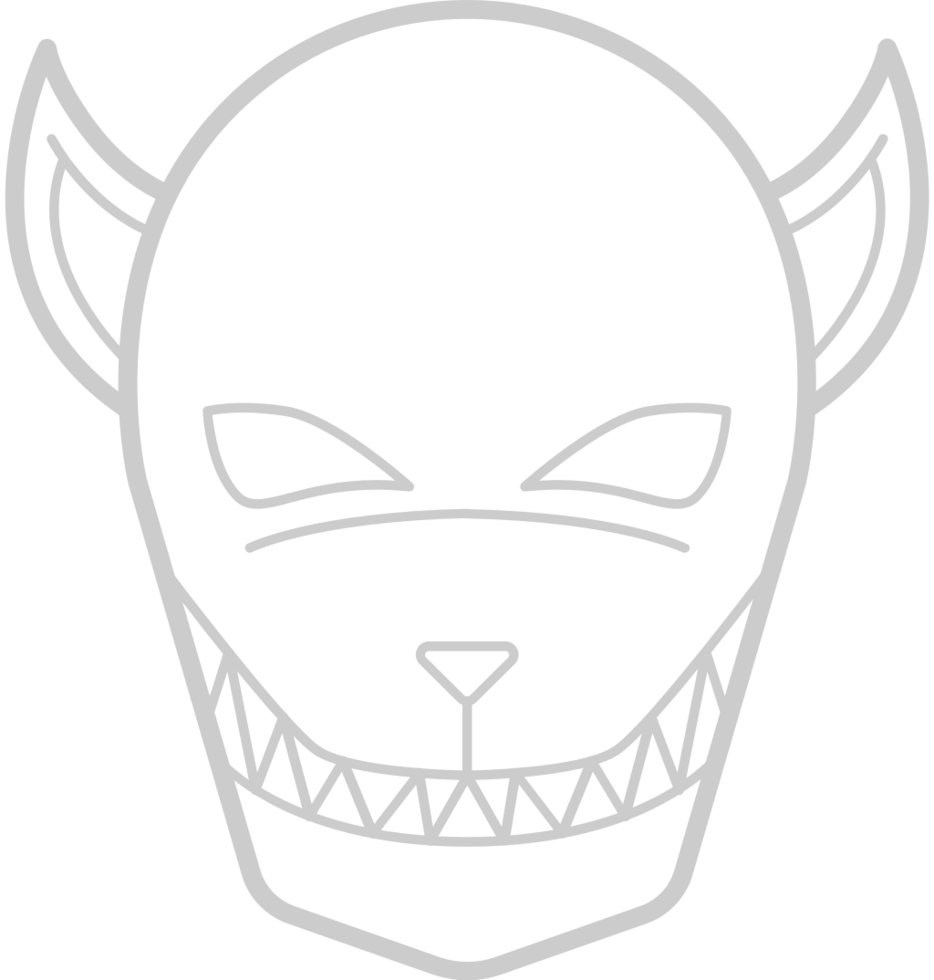 Werewolf Mask vector