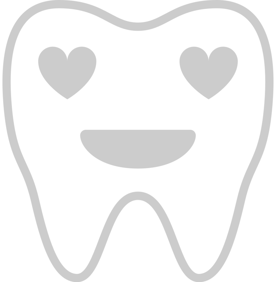 Teeth emoticon outline vector