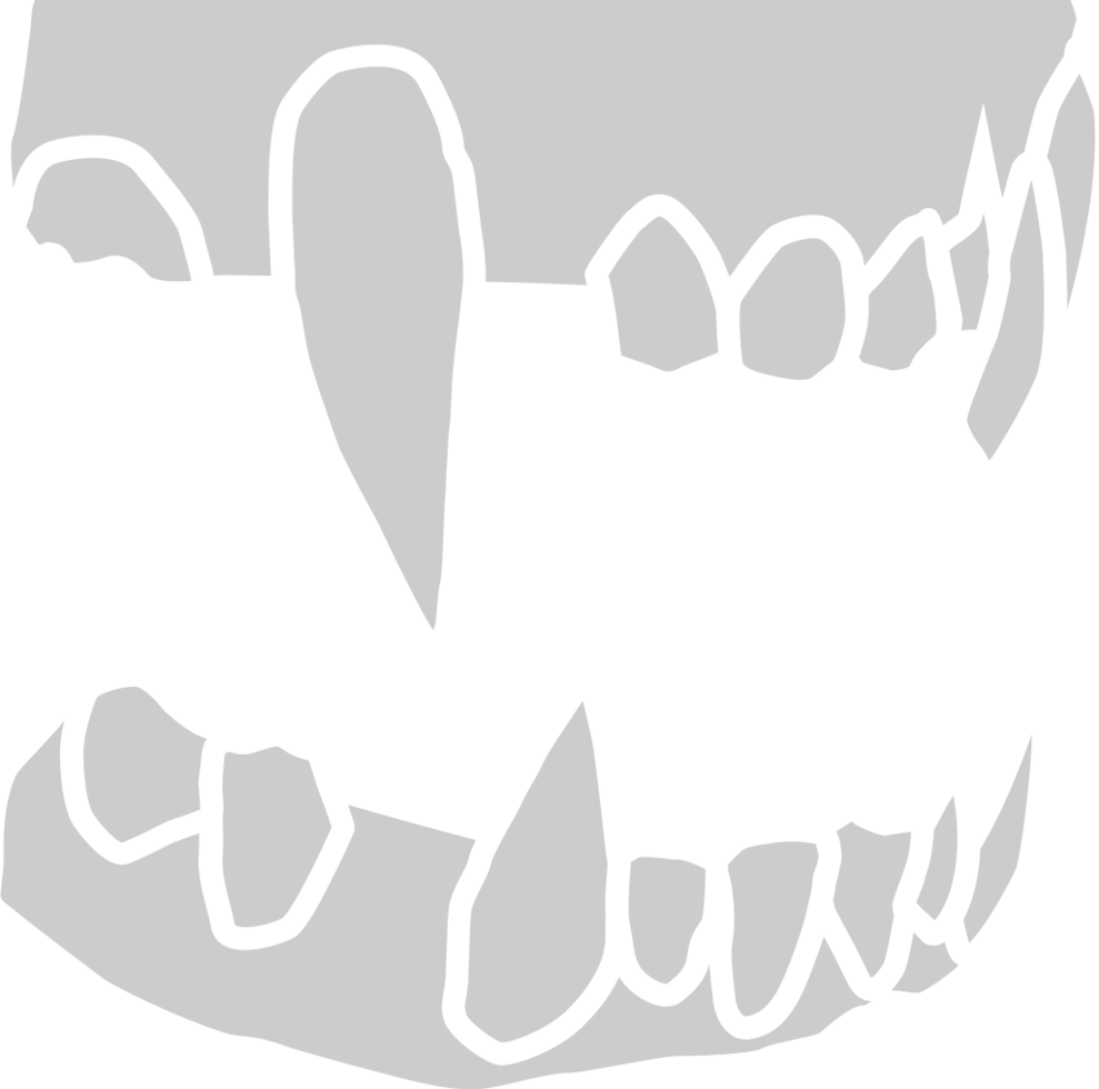 dientes de vampiro vector