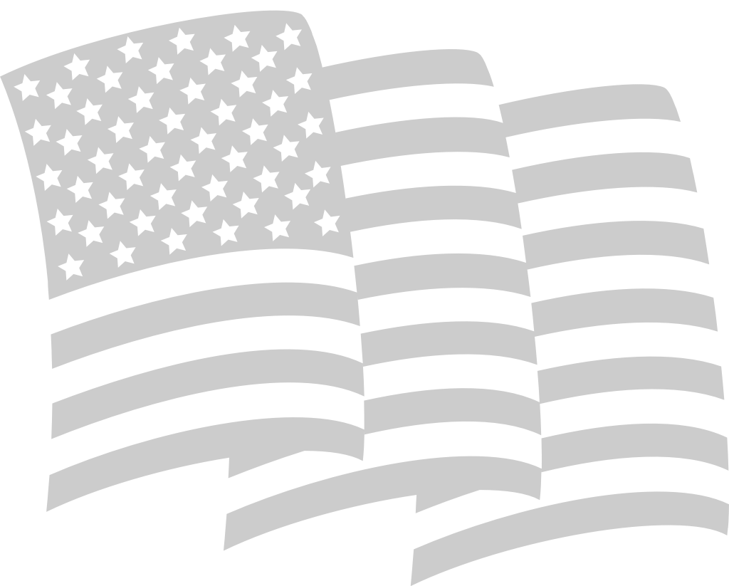 American flag waving vector