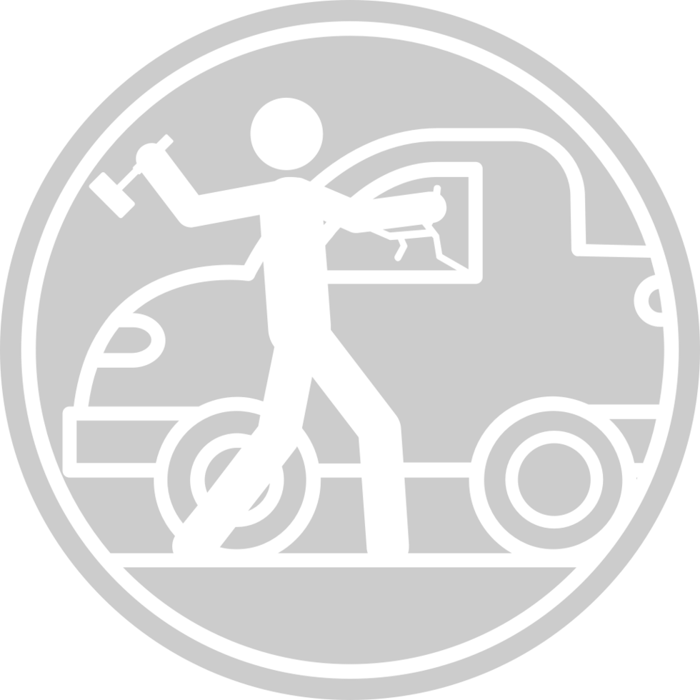 Crime in action car breaking vector