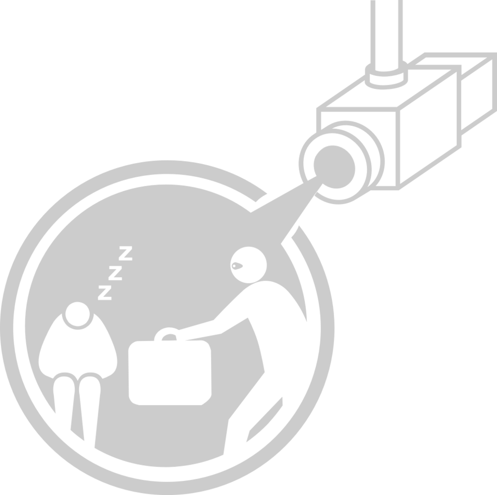 Crime in action caught in CCTV vector
