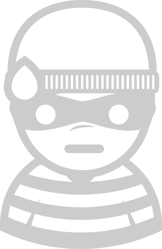 Crime criminal emoticon vector