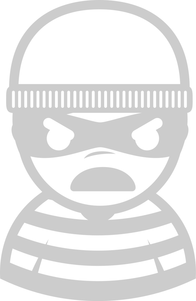 Crime criminal emoticon vector