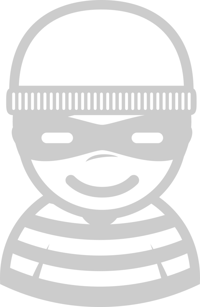 Crime criminal emoticon vector