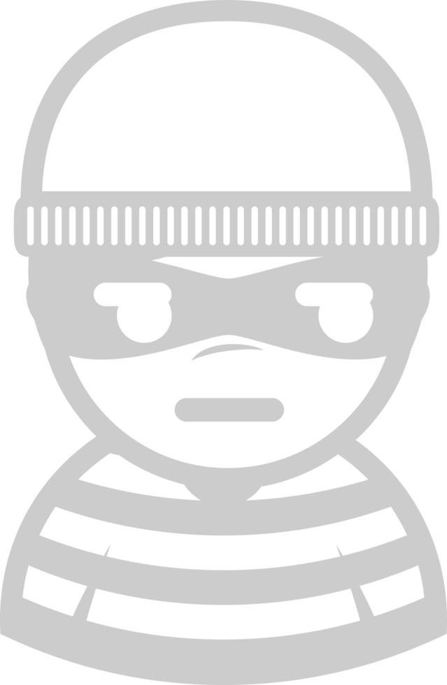 Crime criminal emoticon vector