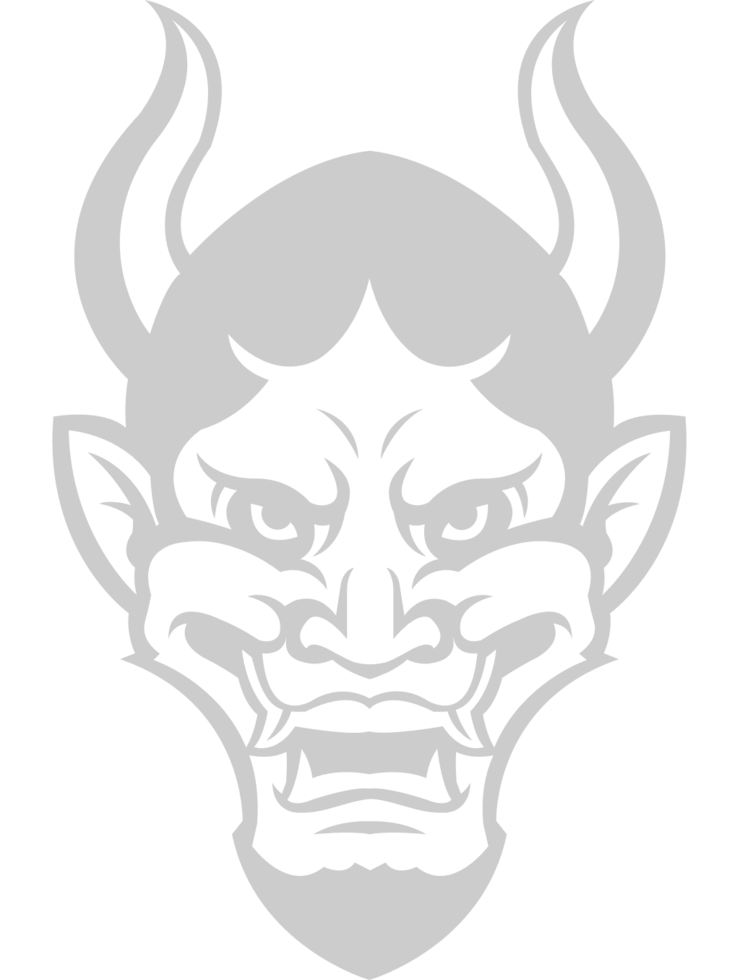 Devil face vector