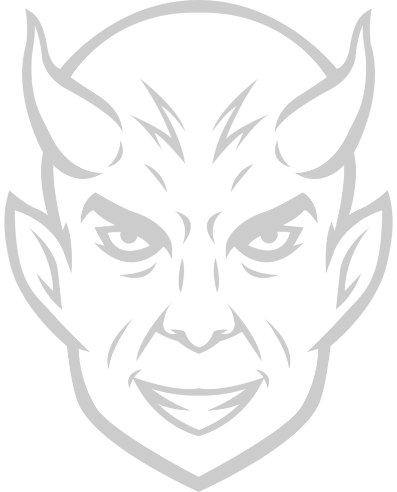 Devil face vector