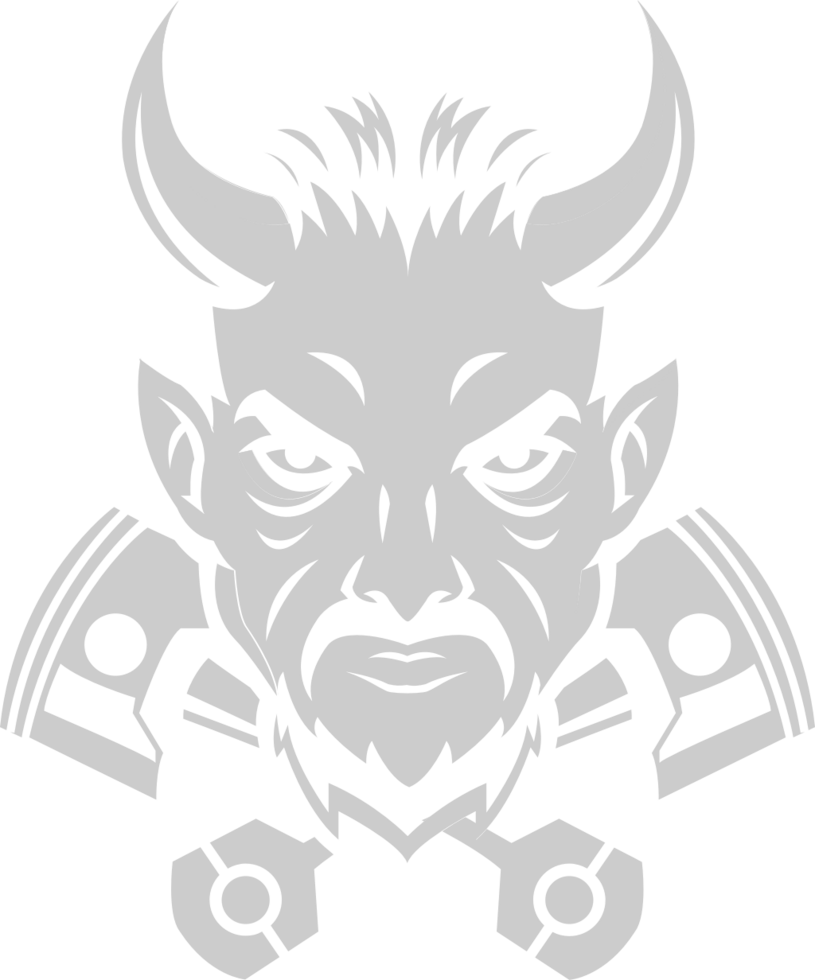 Devil face vector