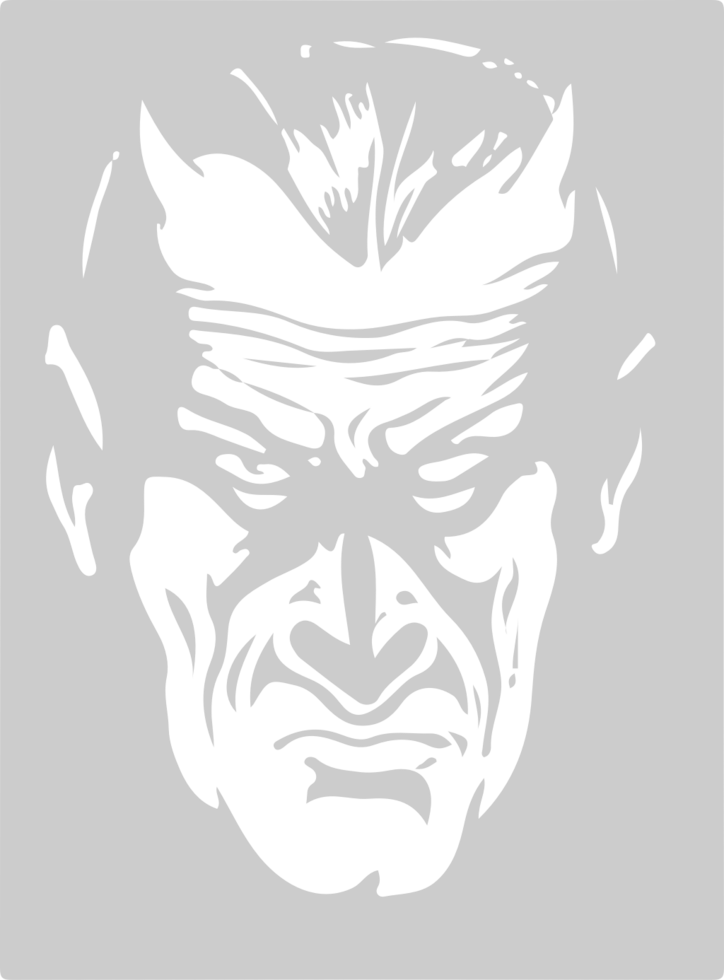 Devil portrait vector