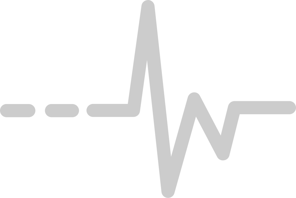 Heartbeat short line vector