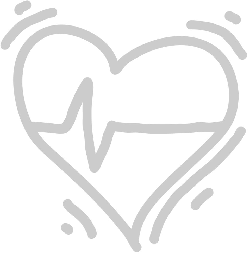 Heartbeat shape vector