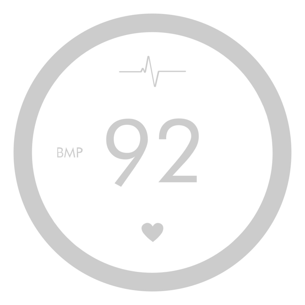 Heartbeat shape vector