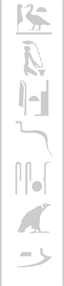 Egyptian hieroglyphic  vector