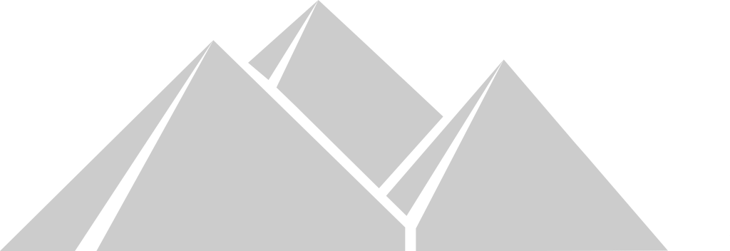 Egyptian pyramids outline vector