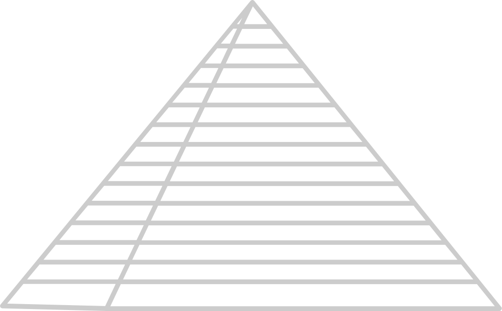 Egyptian pyramids outline vector