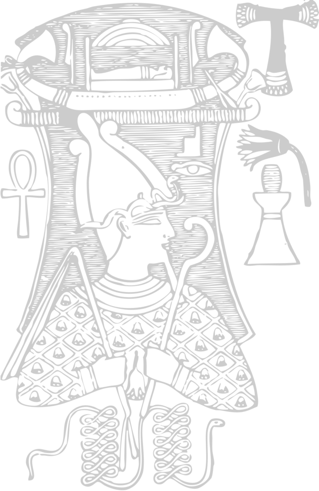 Egypt border frame skecth vector