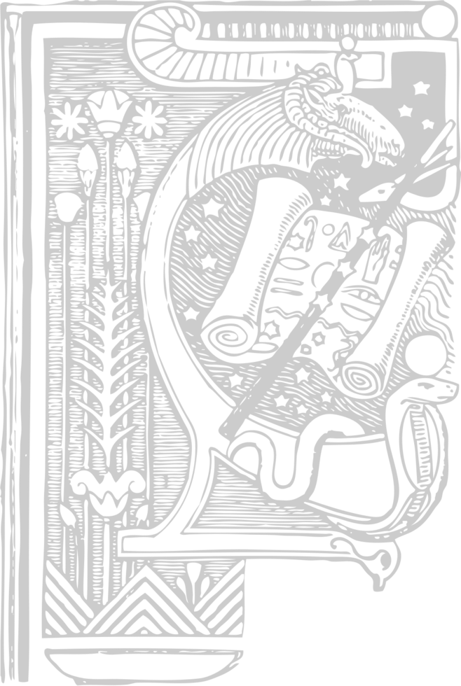 Egypt border frame skecth vector