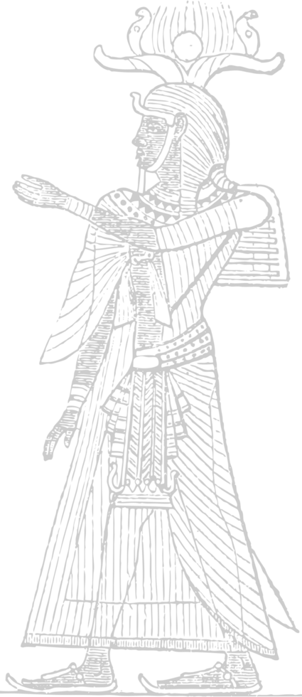 Egypt symbol sketch vector