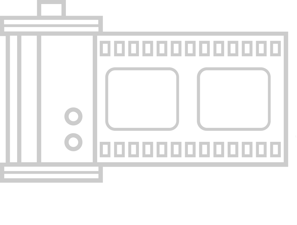 Camera film roll vector