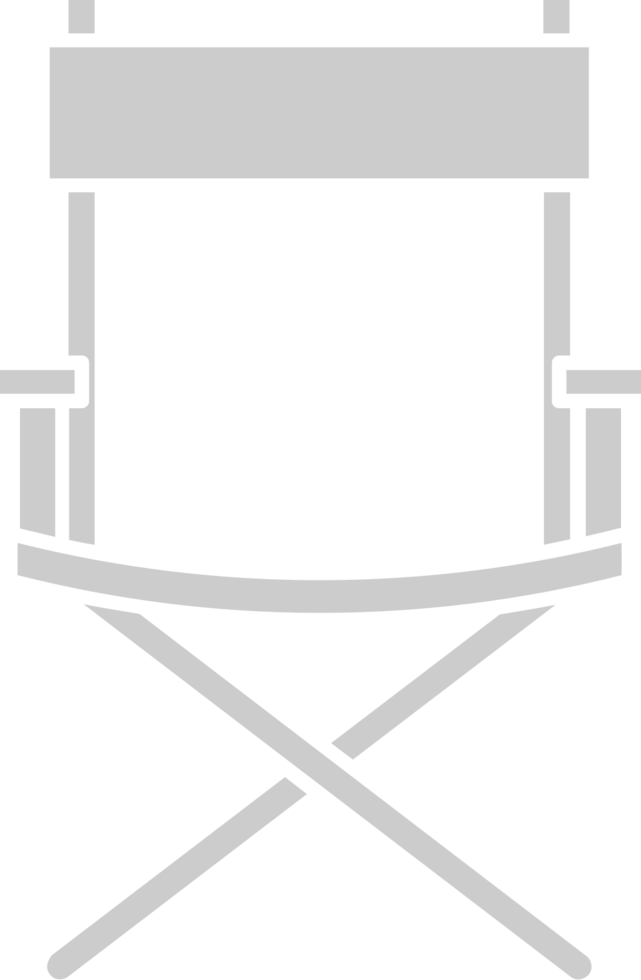 Director chair vector