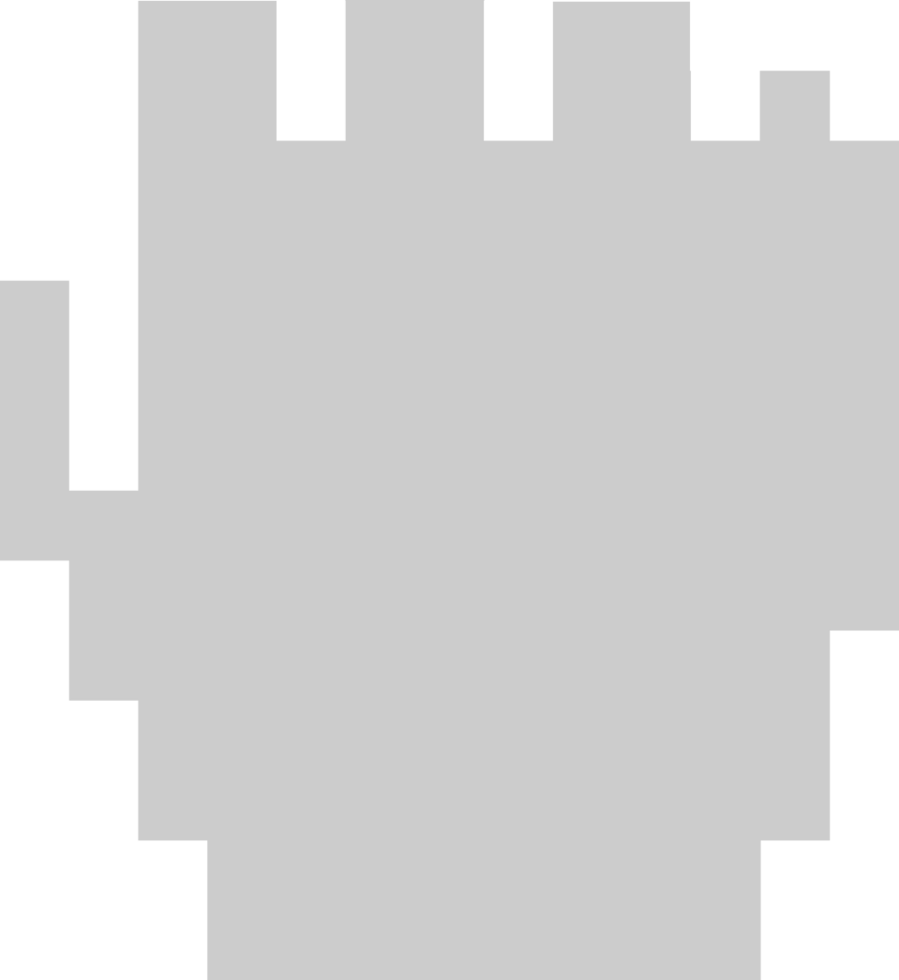 Fist pixelate vector