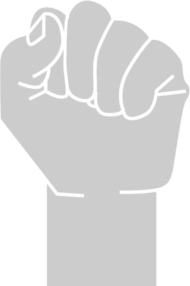 Fist raised vector