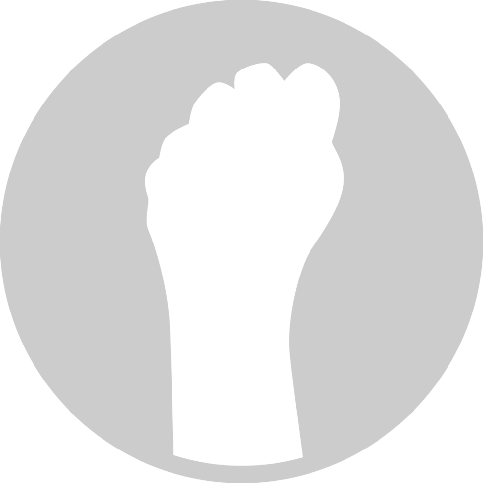 Fist circle vector