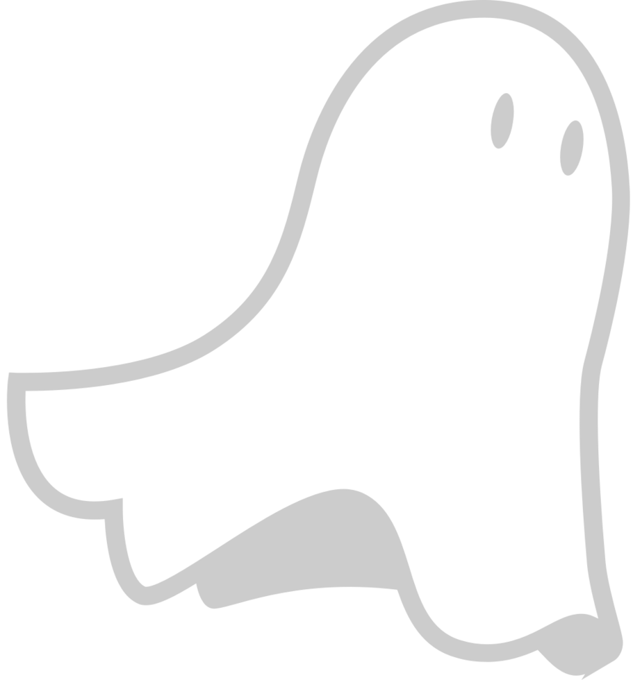 Ghost outline vector