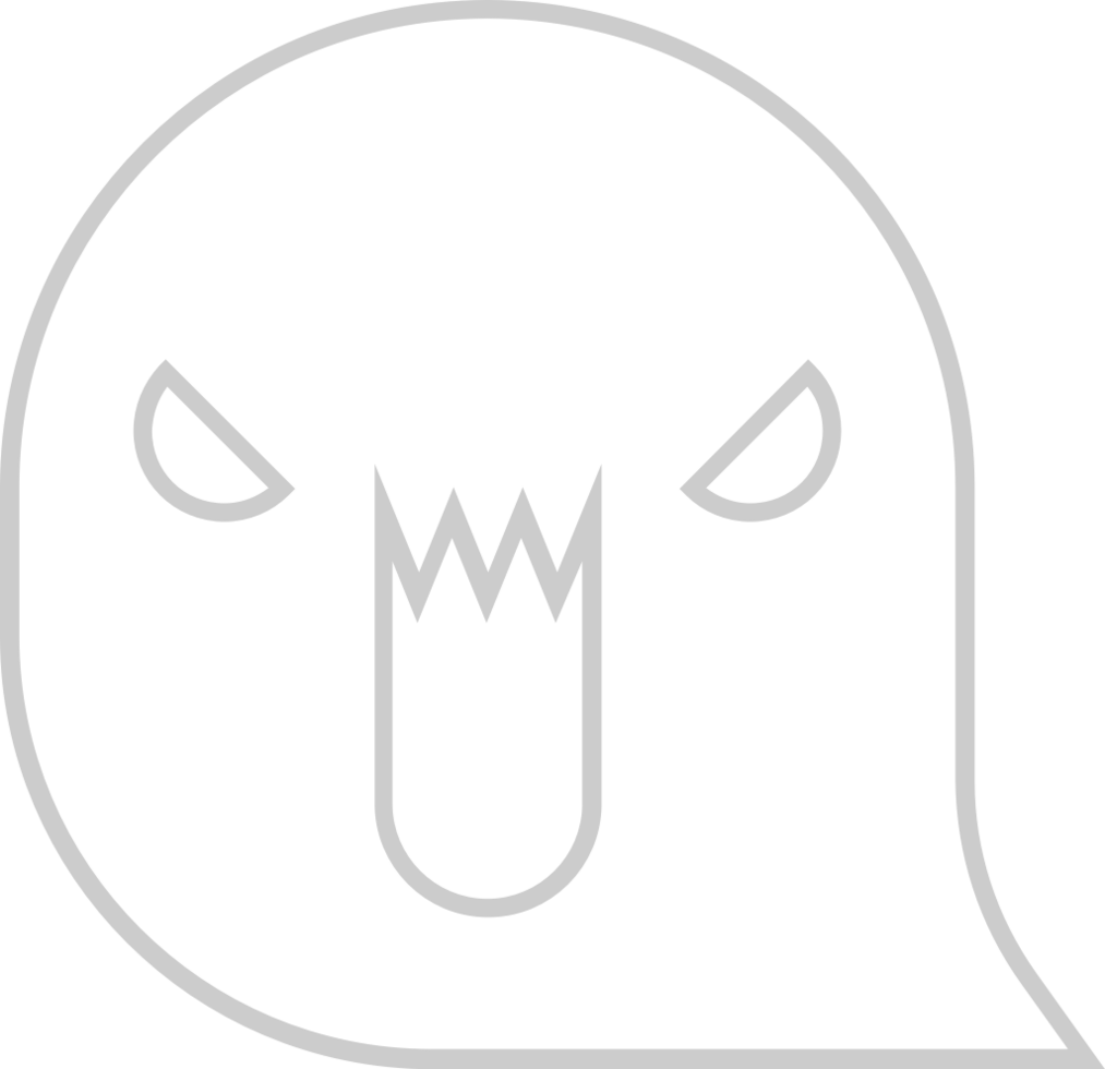 Ghost outline vector