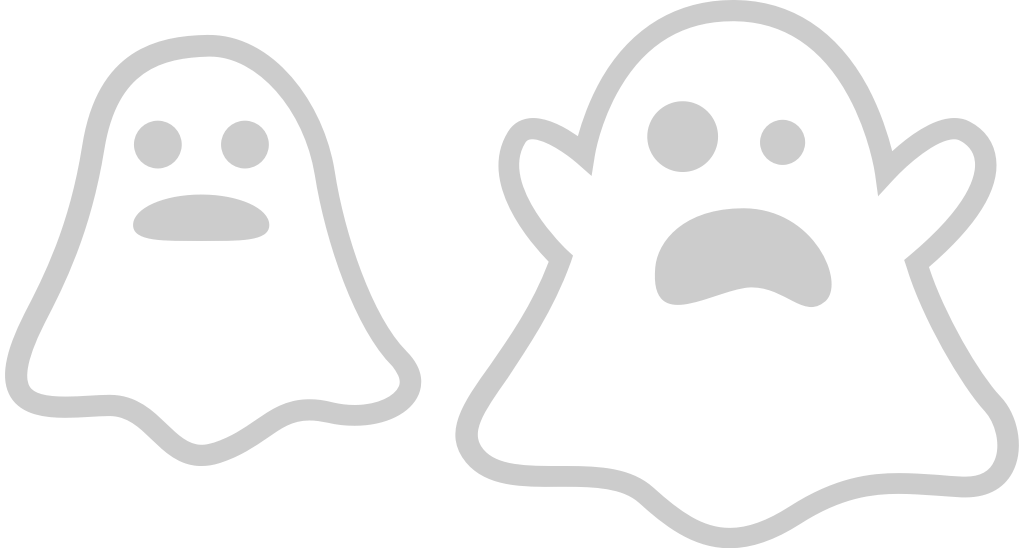 Ghost outline vector