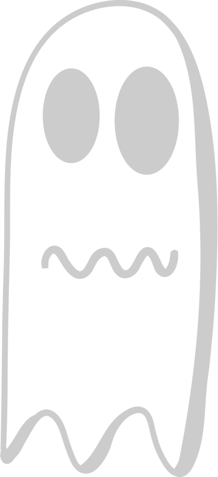 Ghost outline vector