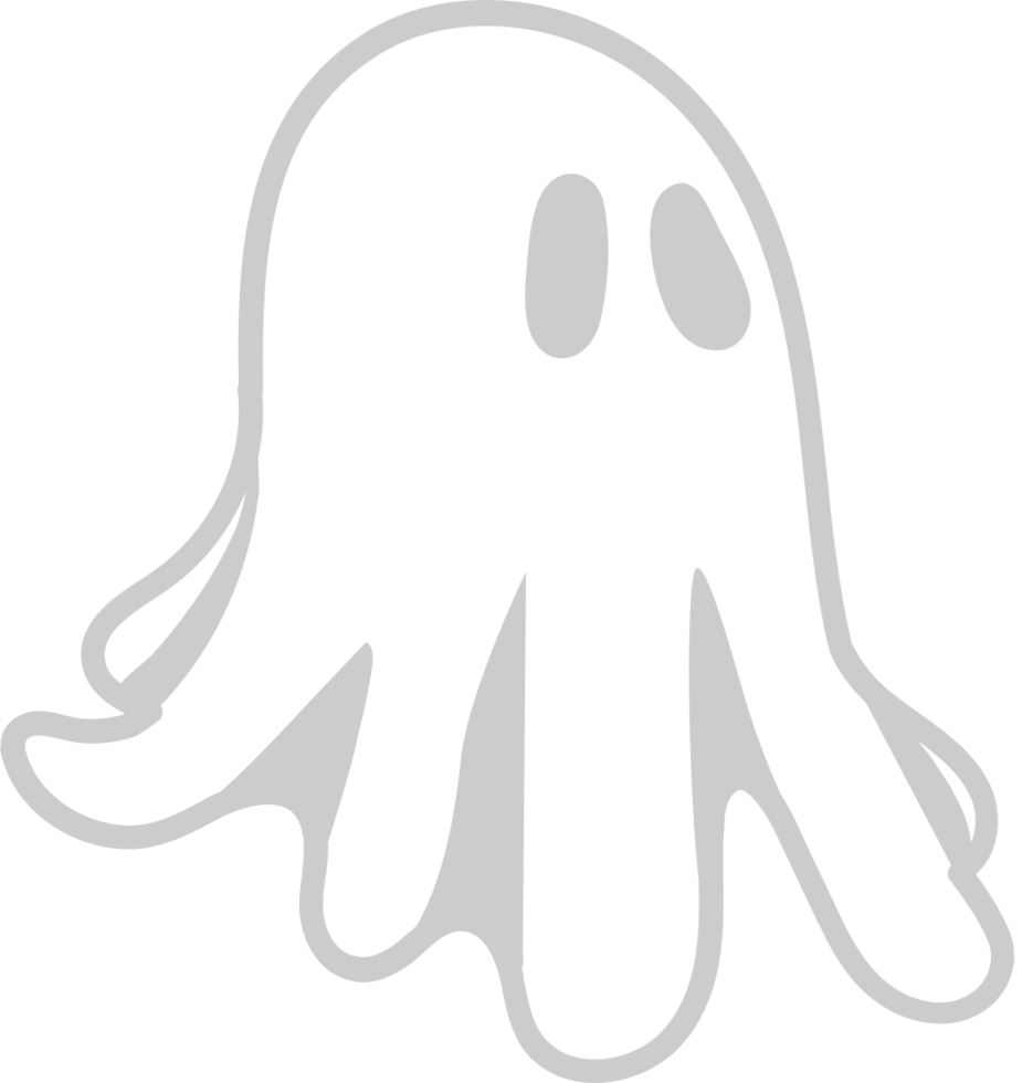 Ghost outline vector