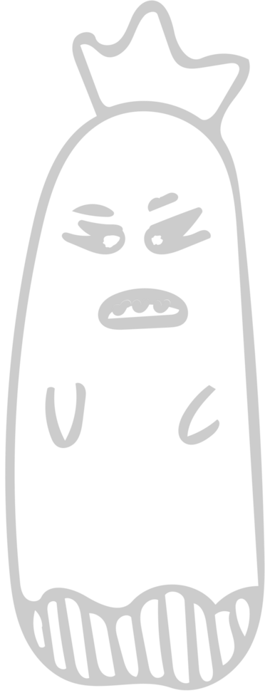 Ghost outline vector