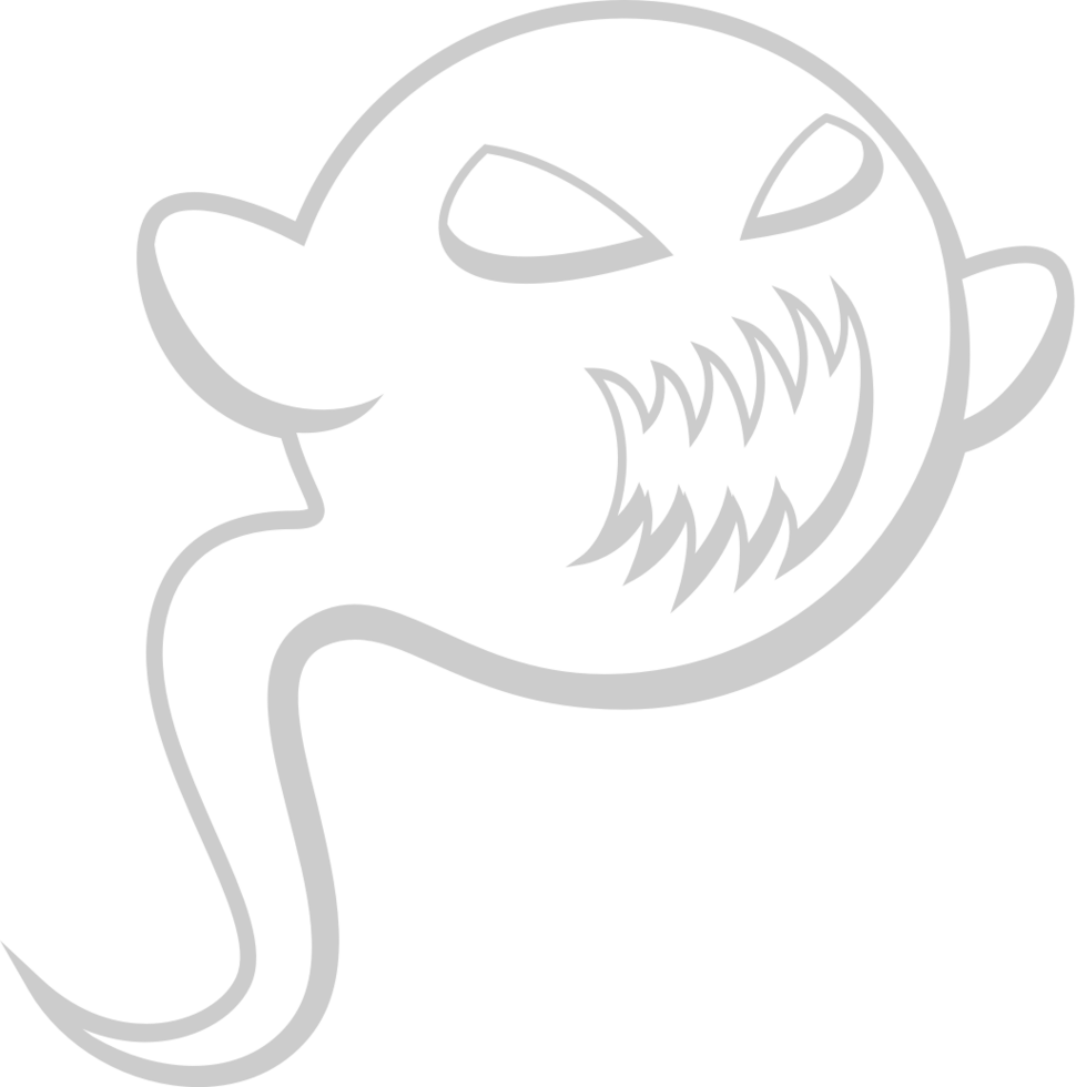 Ghost outline vector