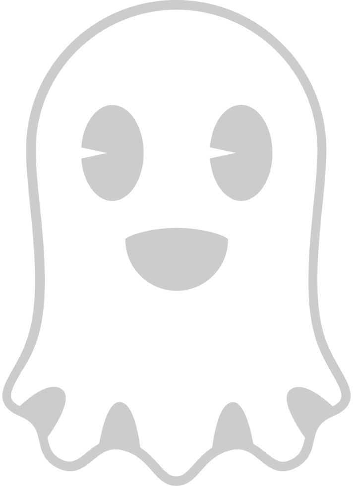 Ghost outline vector