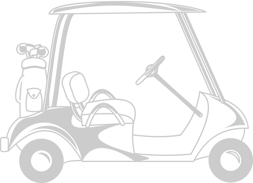Golf car vector