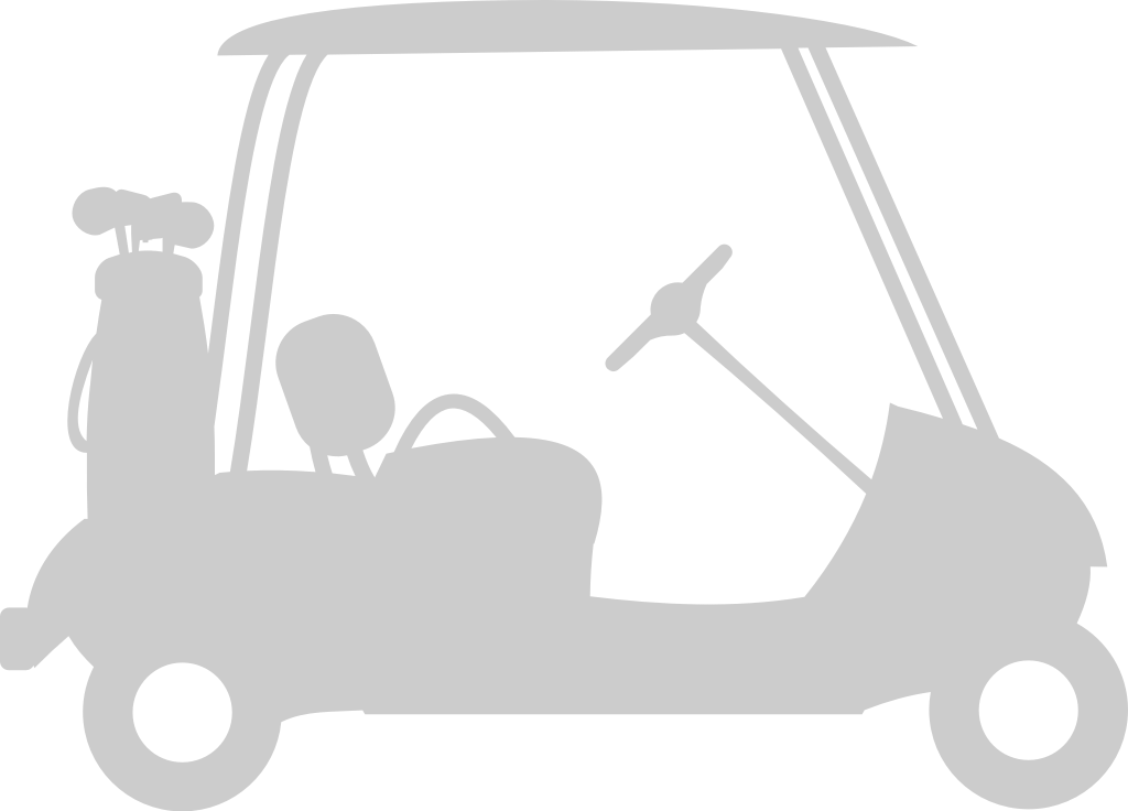 Golf car vector