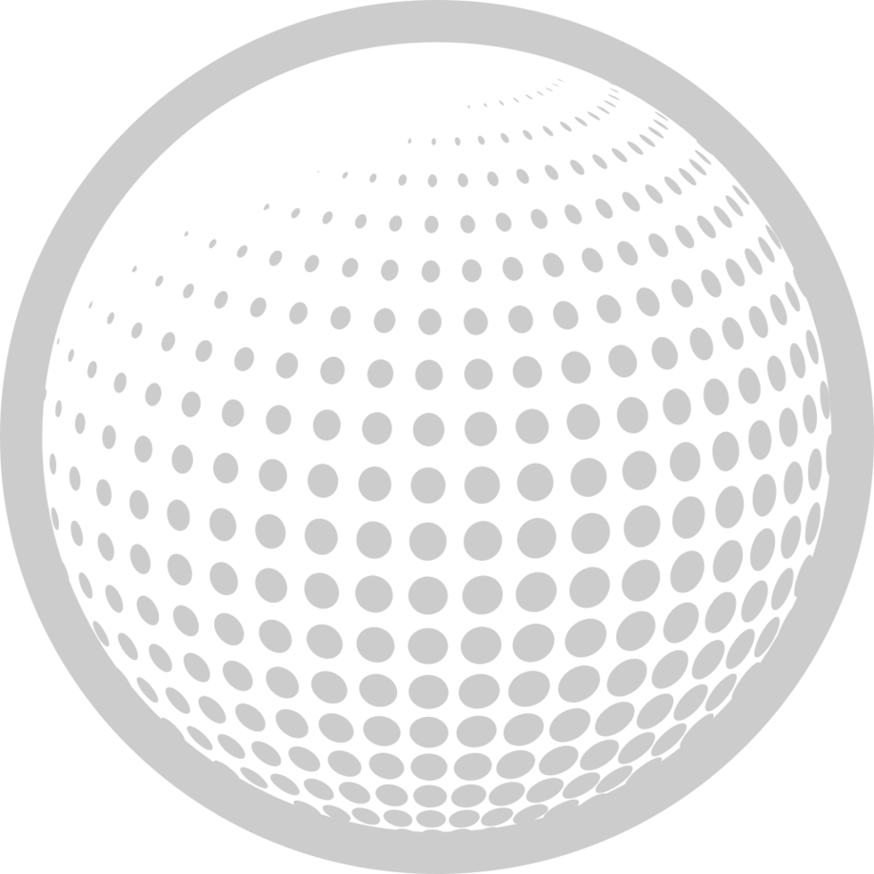Golf ball vector