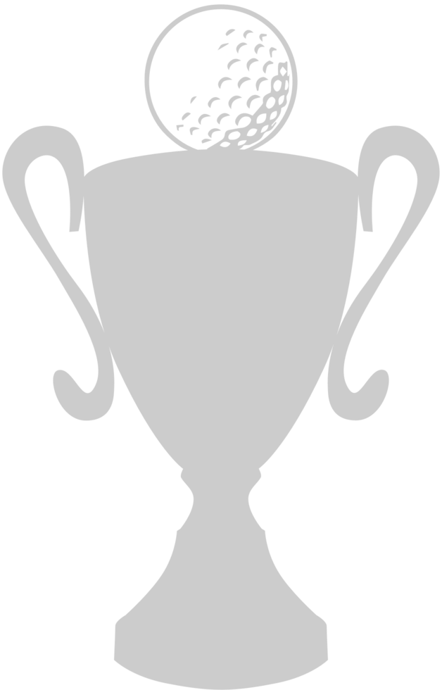 Golf trophy vector