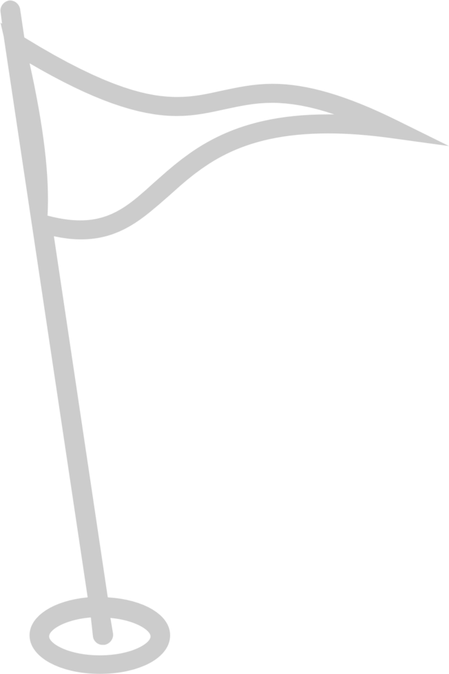 Golf flag vector