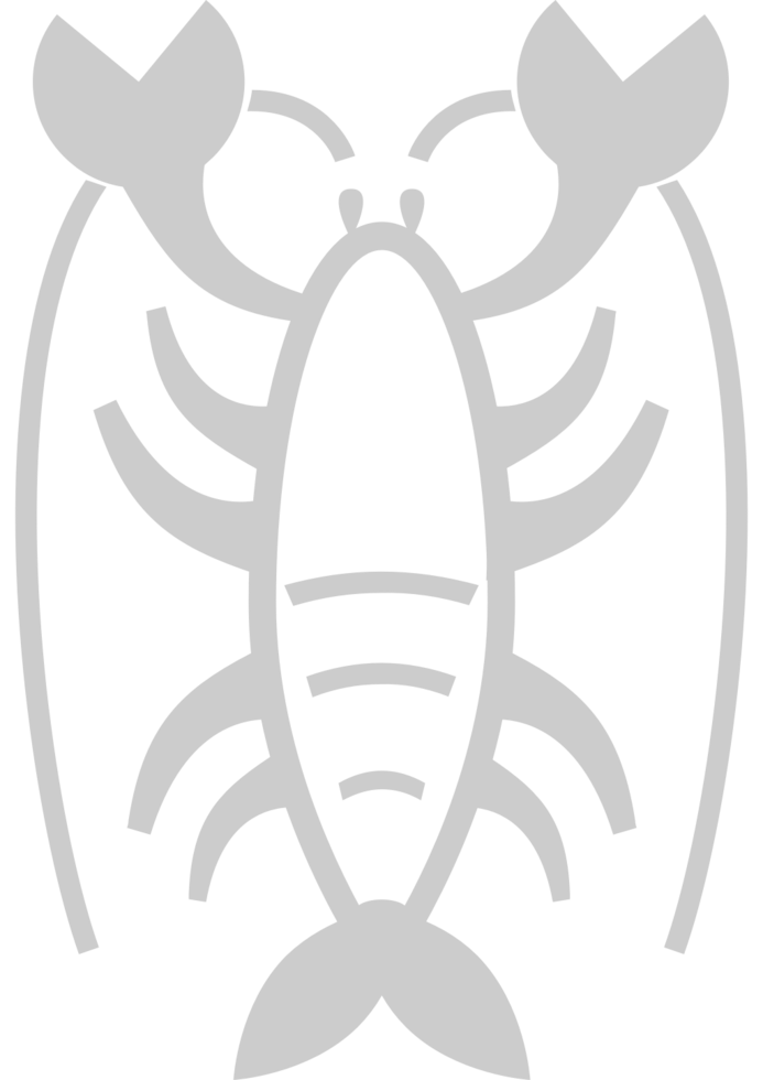 Lobster outline vector