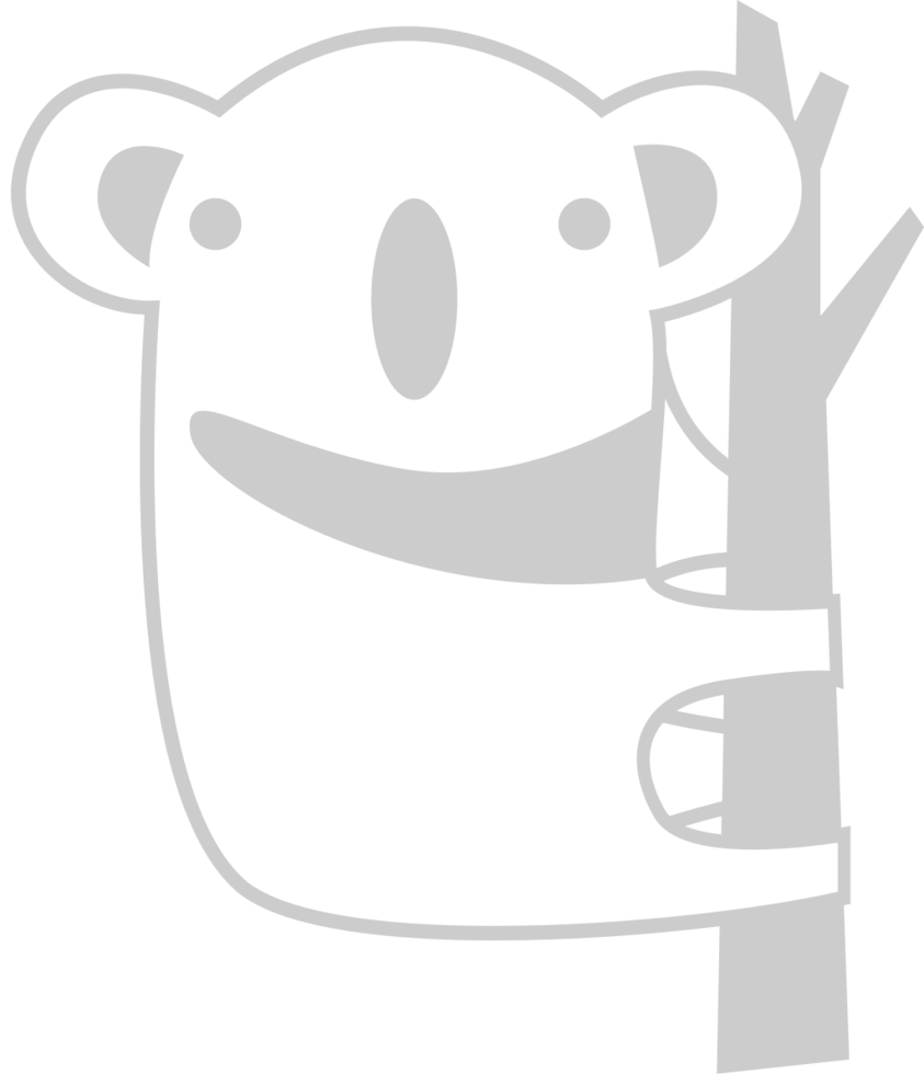 Koala outline climb vector