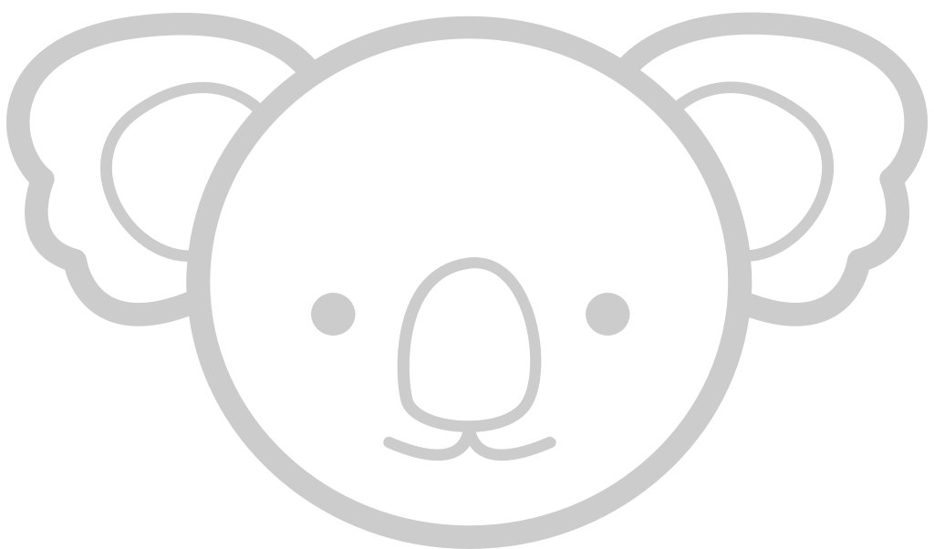 Koala outline vector