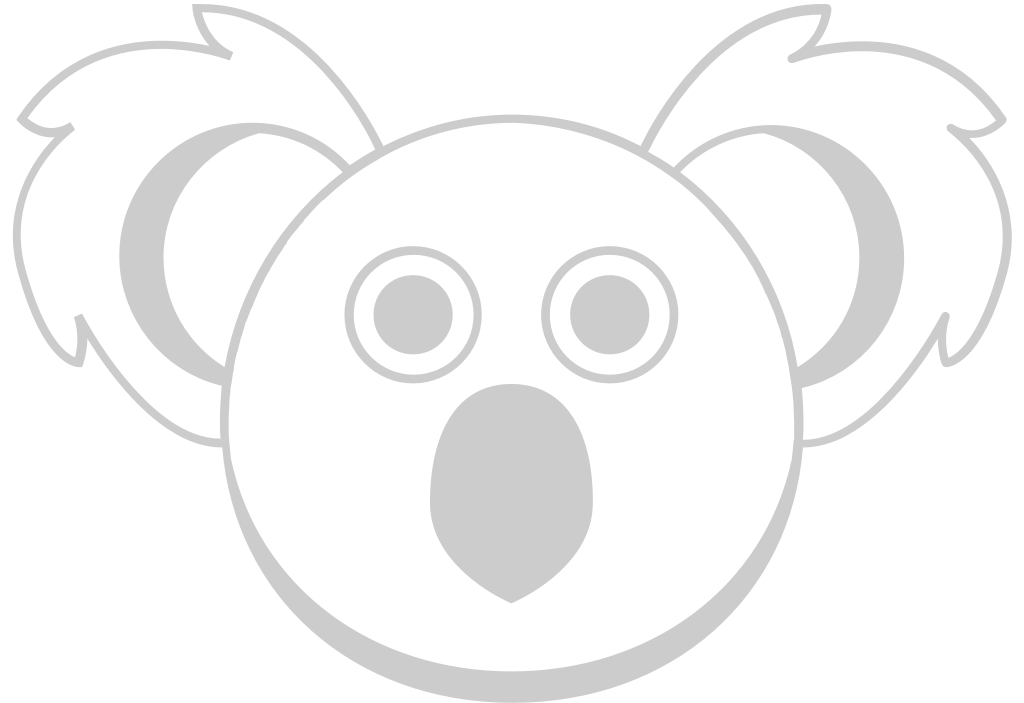 Koala outline vector